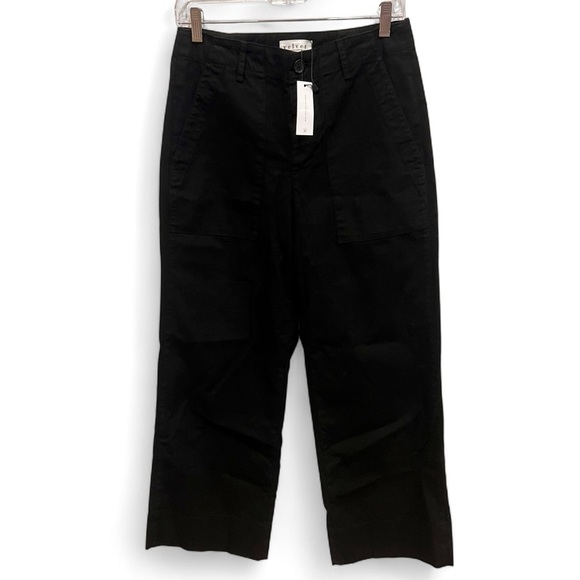 NWT Velvet Graham & Spencer Mya black pants w/large front pockets size 4 - Picture 1 of 16